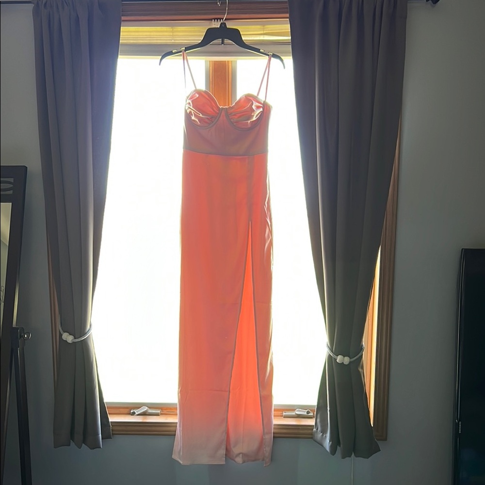 Blush Pink Floor Length Maxi Dress